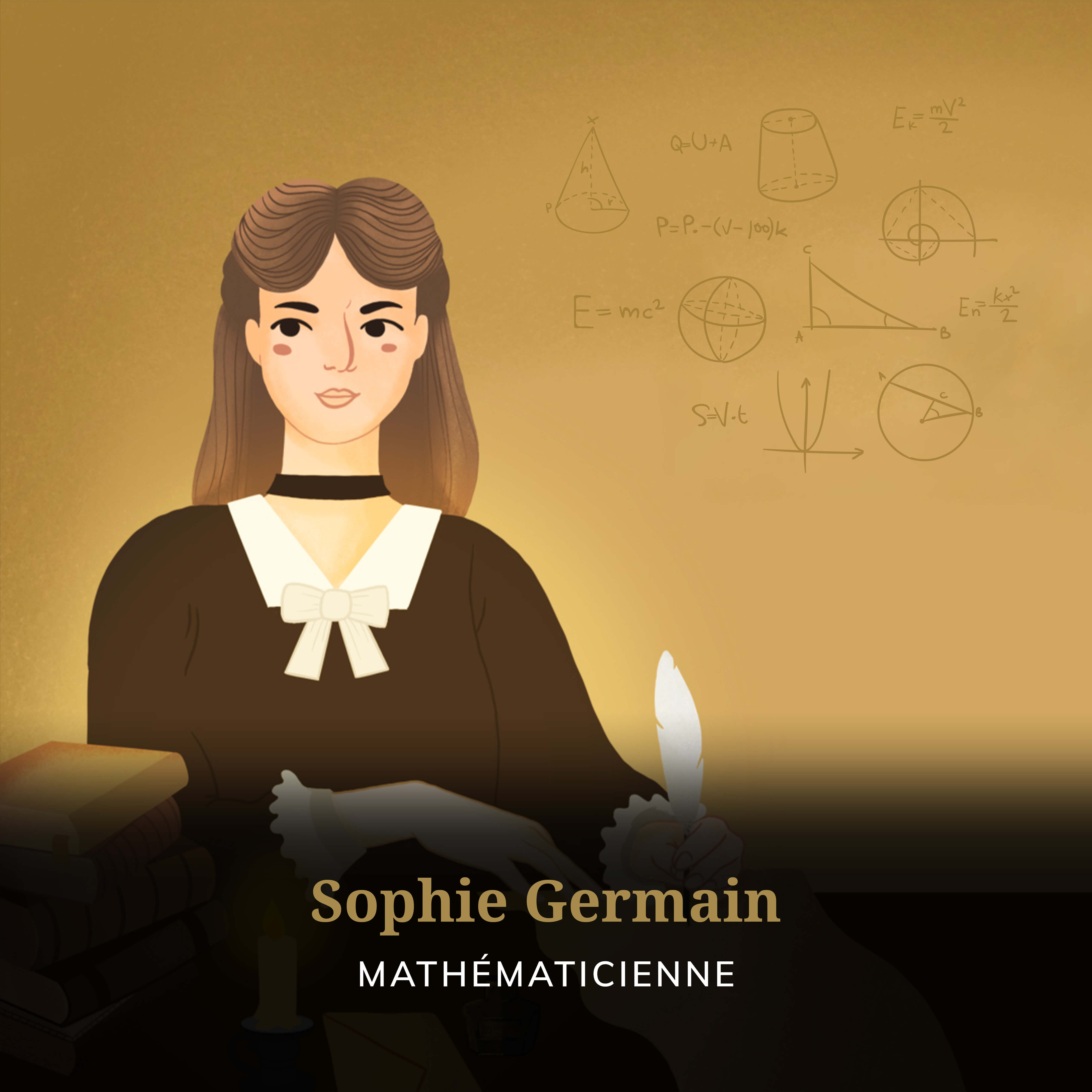 Illustration de Sophie Germain